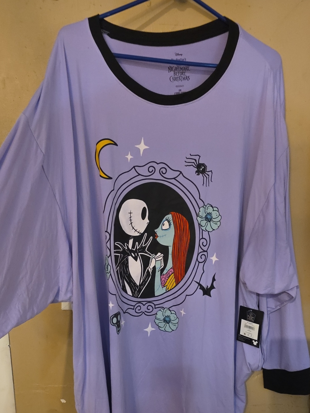 Disney Lavender Jack Skellington & Sally Long Sleeve Tee